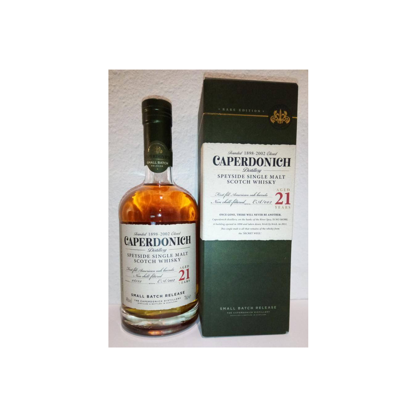 Caperdonich 21 Years Single Malt Whisky 3
