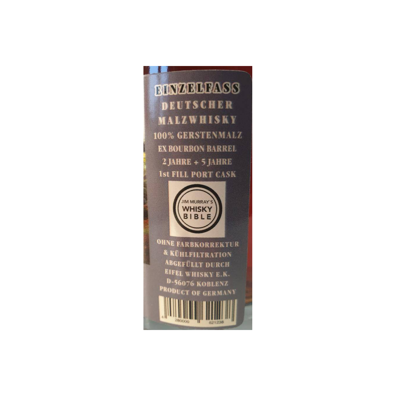 Eifel Whisky 2013 Einzelfaß "Single Malt" 2