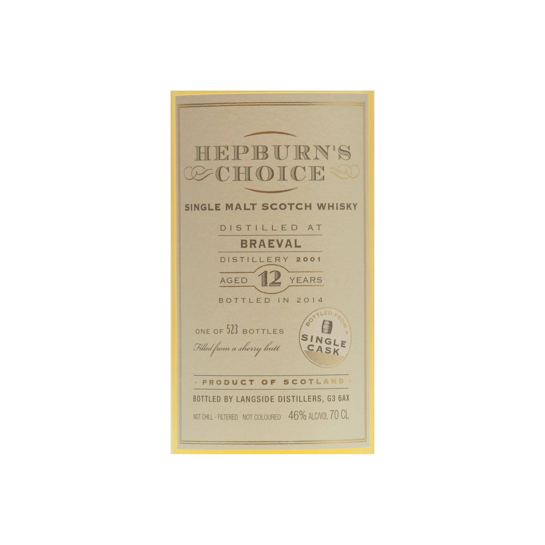 Braeval 2001 12 Years Single Malt Whisky 3