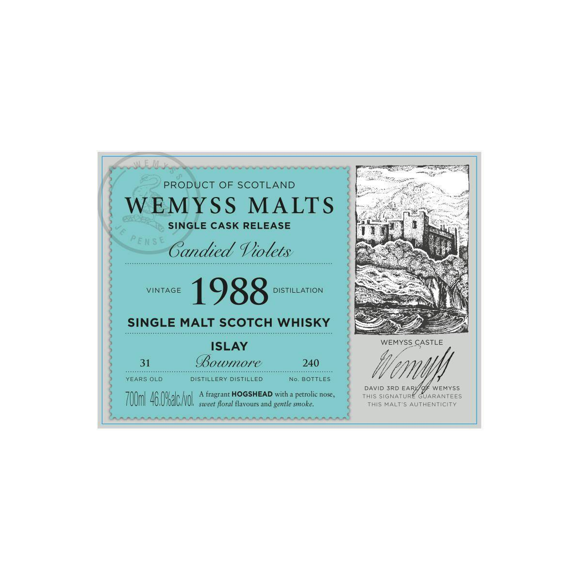 Bowmore 1988 31 Years Single Malt Whisky