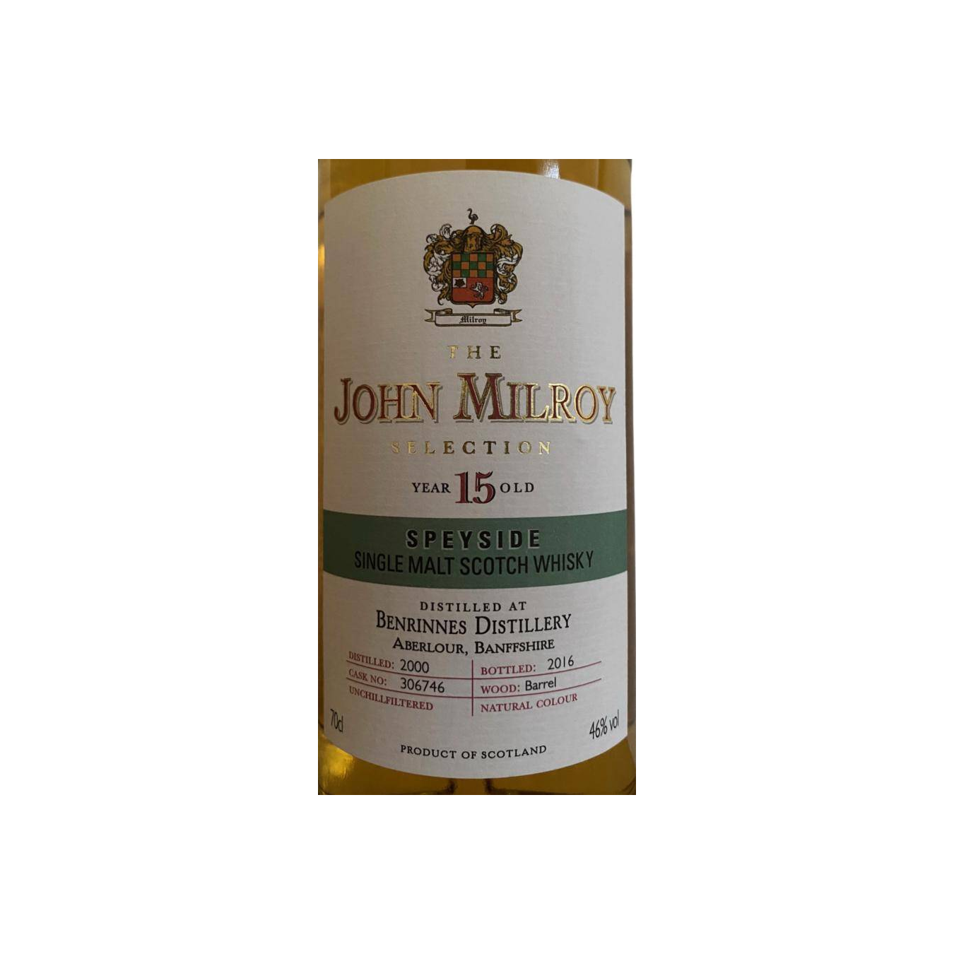 Benrinnes 2000 15 Years Single Malt Whisky 2