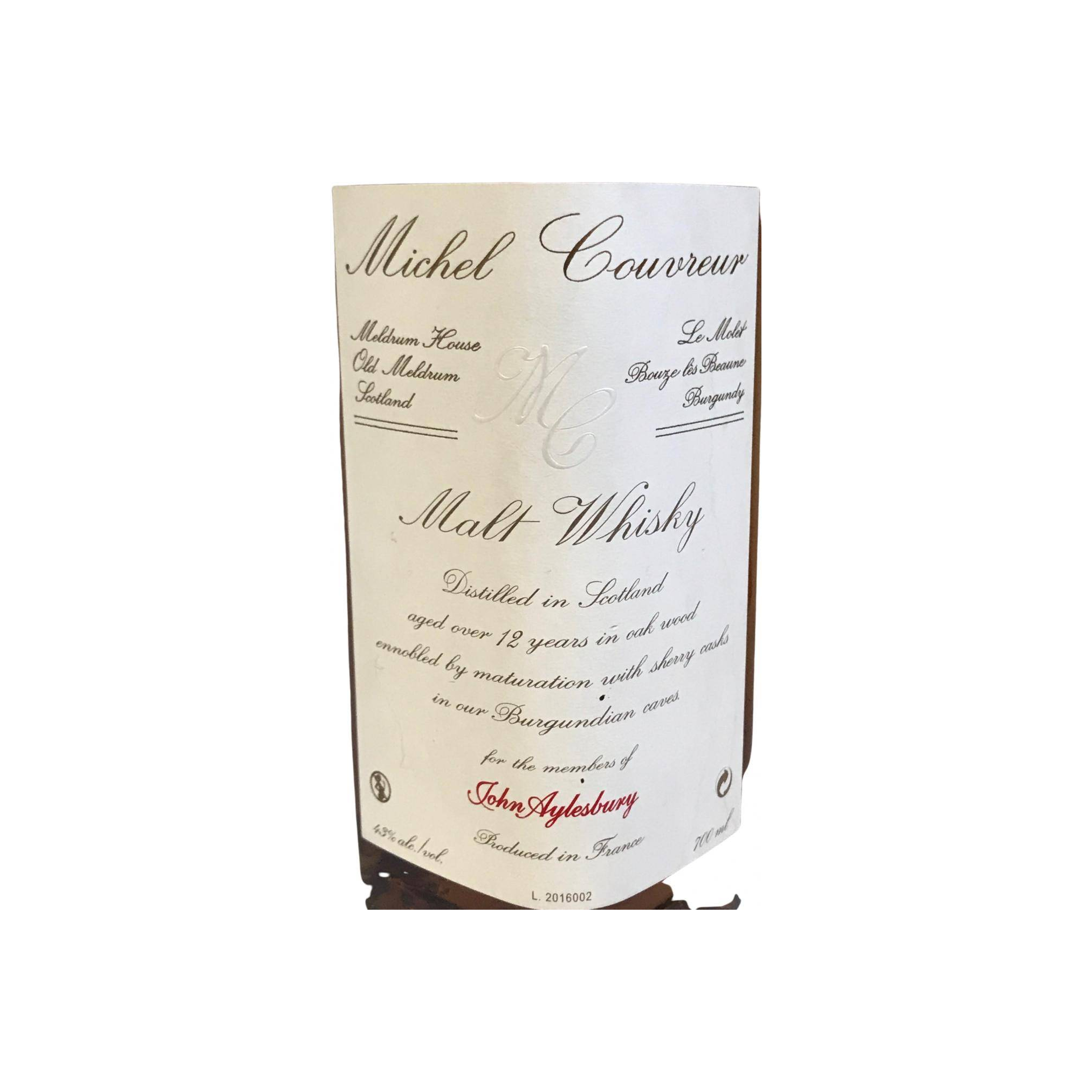 Michel Couvreur 12 Years Single Malt Whisky 2