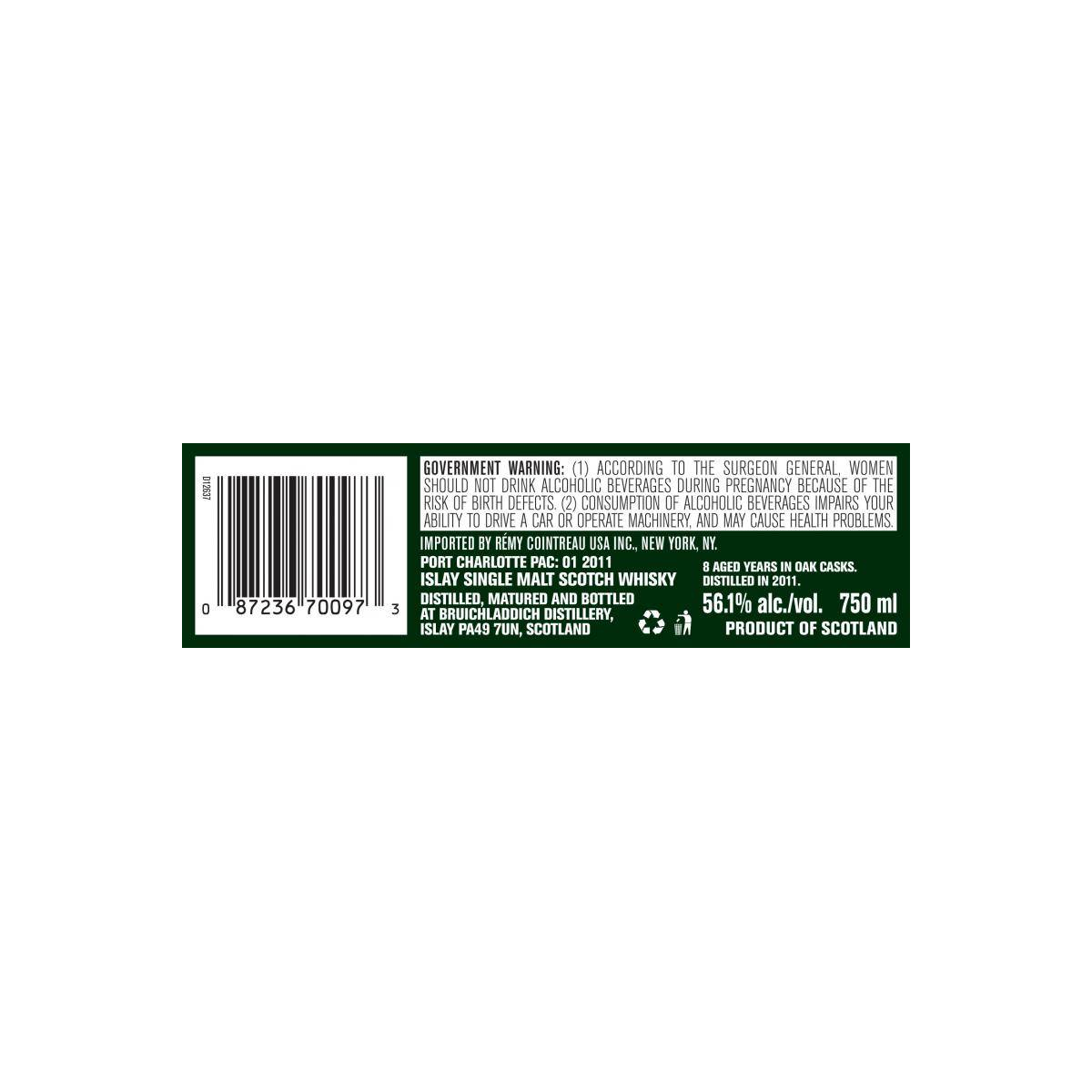 Port Charlotte 2011 8 Years Single Malt Whisky 3