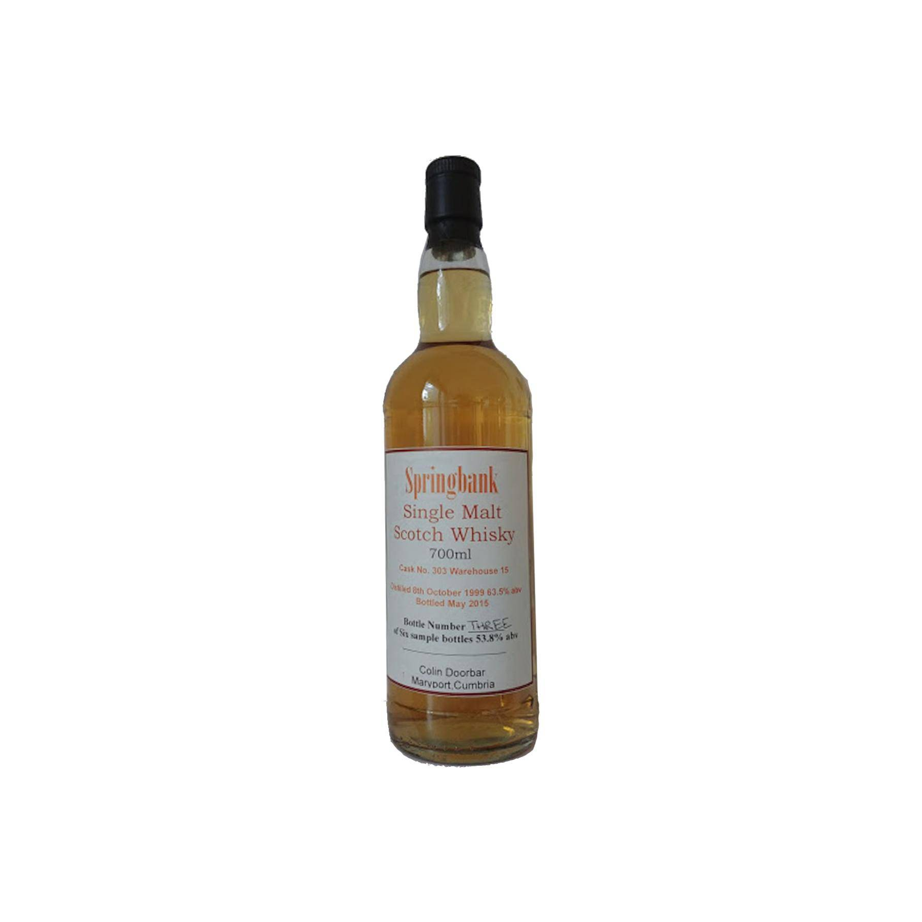 Springbank Private Bottling 1999 15 Years Single Malt Whisky