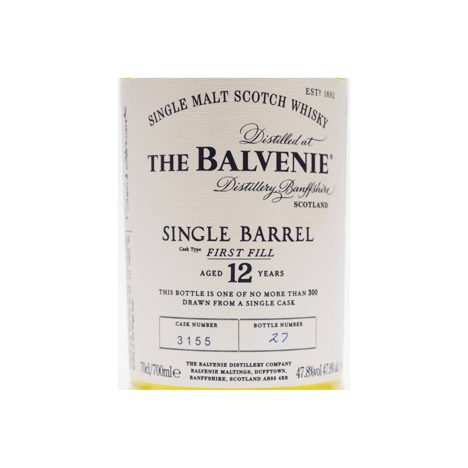 The Balvenie Single Cask 12 Years Single Malt Whisky 3