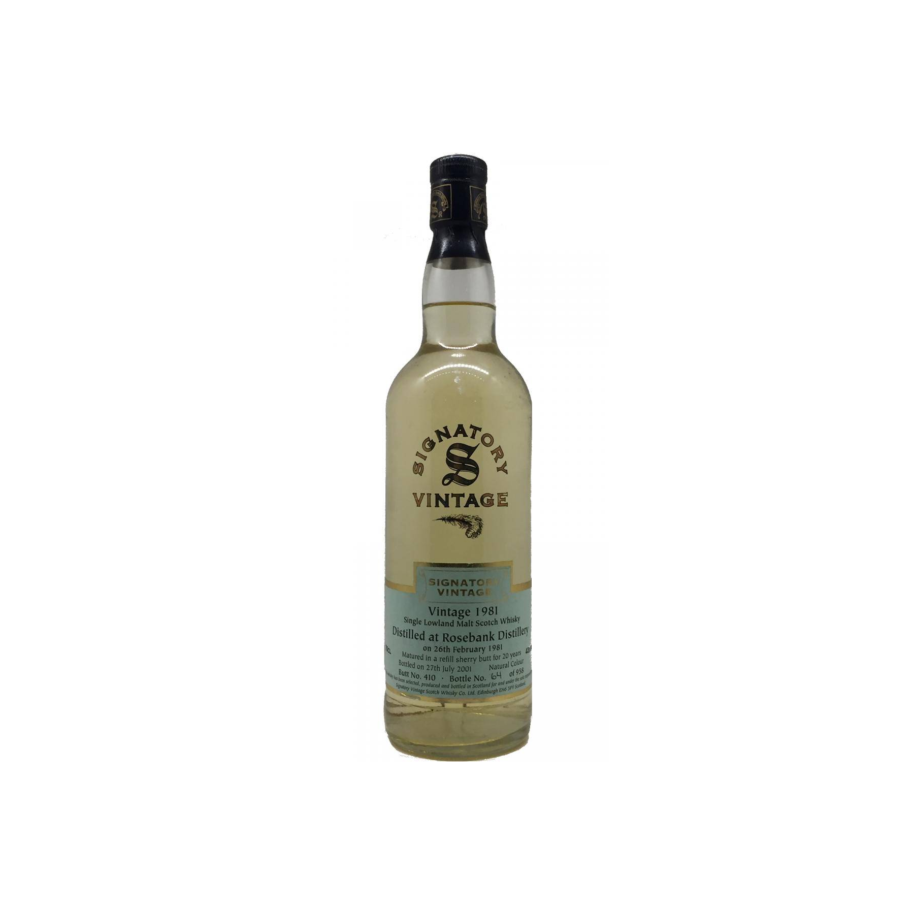 Rosebank Vintage Collection 1981 20 Years Single Malt Whisky 3
