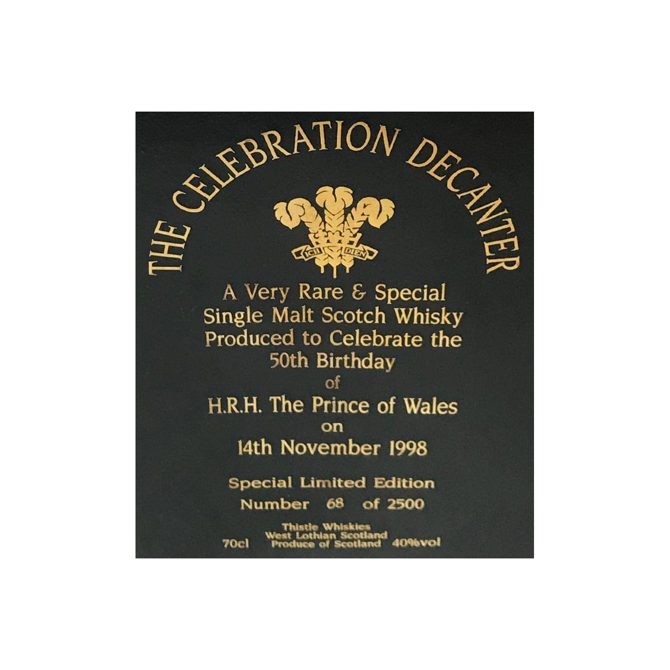 The Celebration Decanter A Very Rare & Special Single Malt Scotch Whisky 2