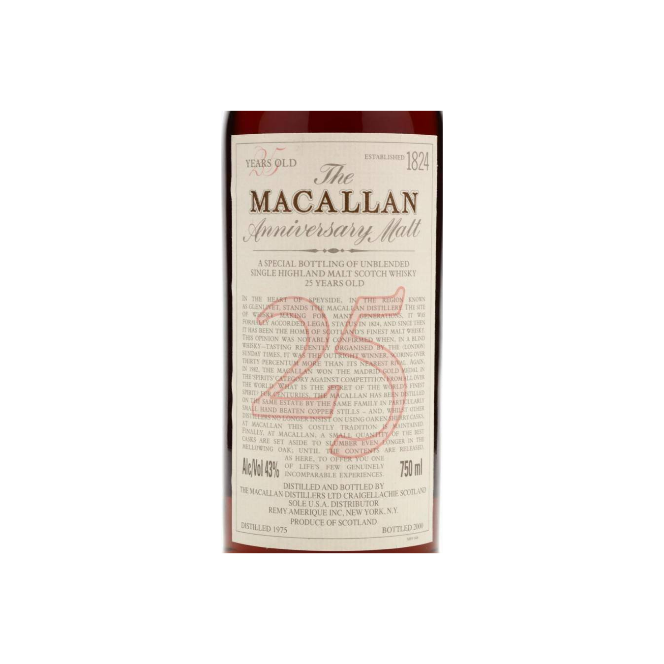 The Macallan 1975 25 Years Single Malt Whisky 2