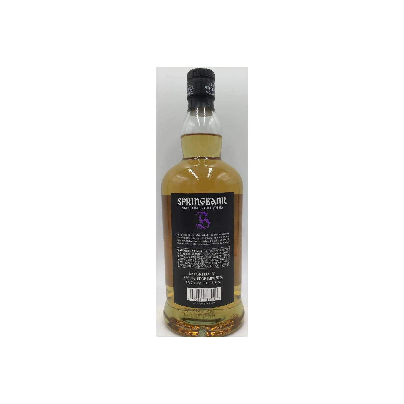 Springbank 18 Years Single Malt Whisky 2