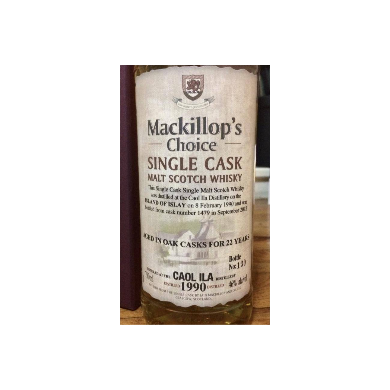 Caol Ila Single Cask 1990 22 Years Single Malt Whisky 2