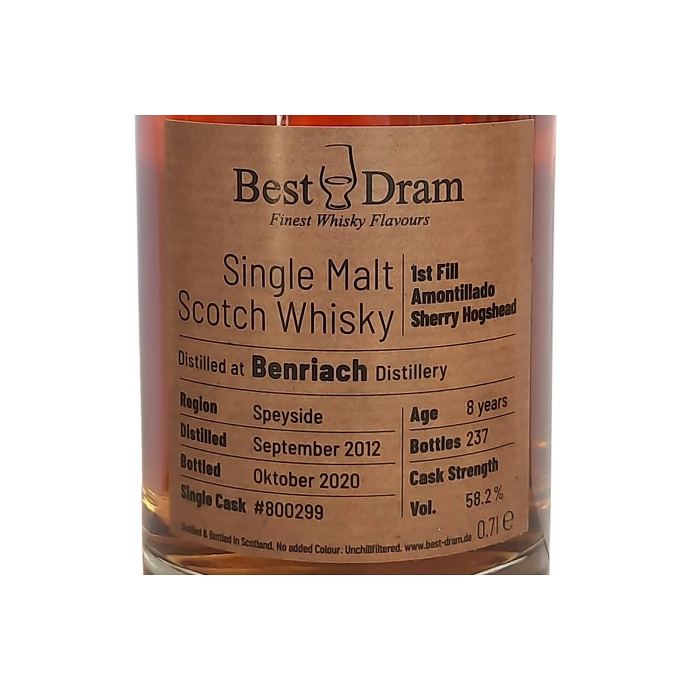 BenRiach 2012 8 Years Single Malt Whisky 2