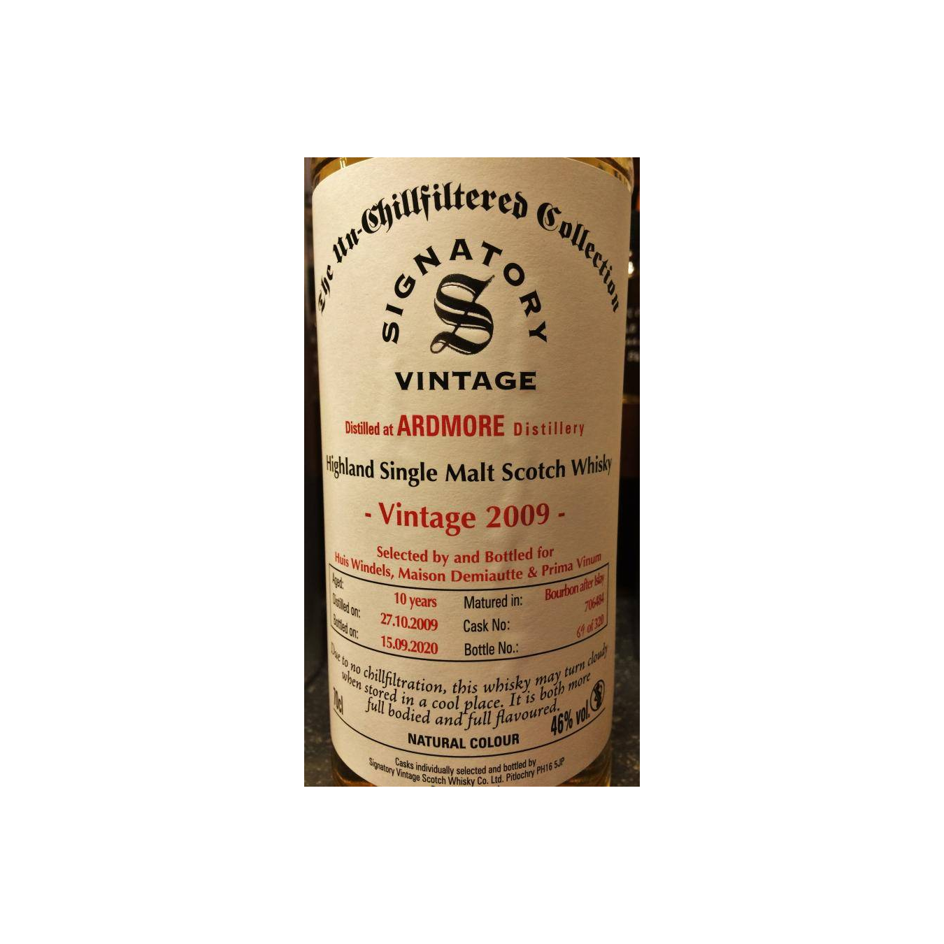 Ardmore The Un-Chillfiltered Collection 2009 10 Years Single Malt Whisky 2