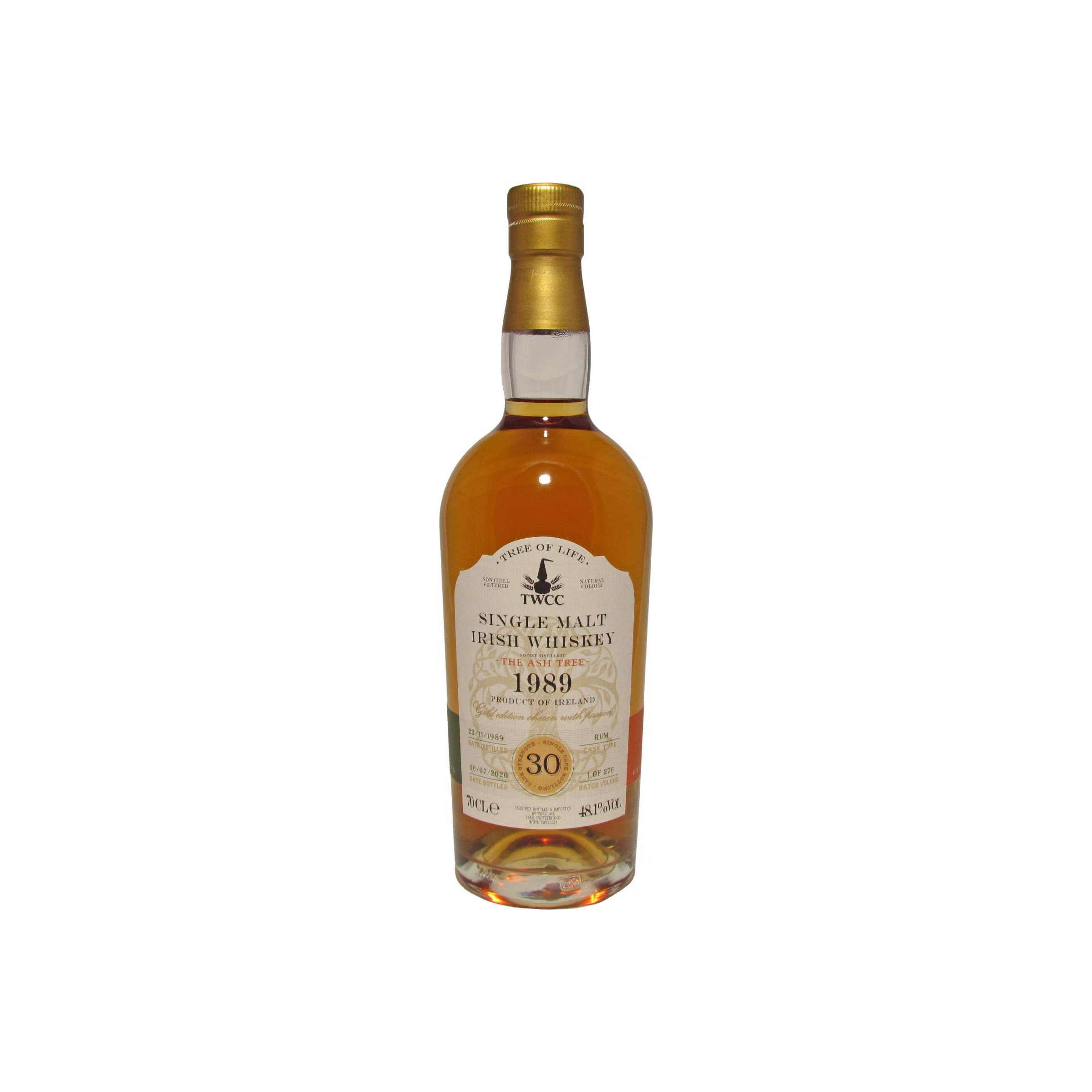 Single Malt Irish Whiskey 1989 - The Ash Tree TWCC