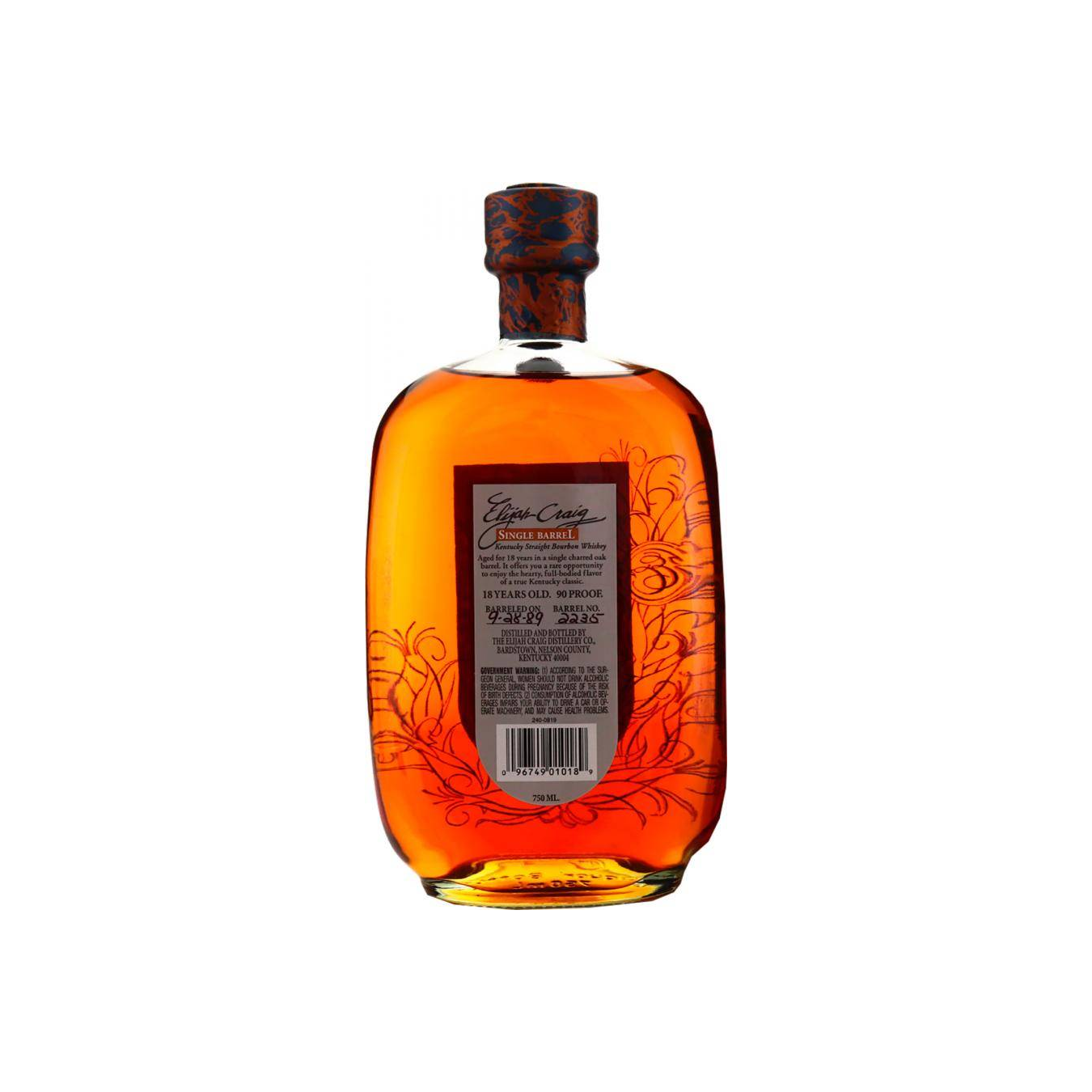 Elijah Craig Single Cask 1989 18 Years Bourbon Whisky 2