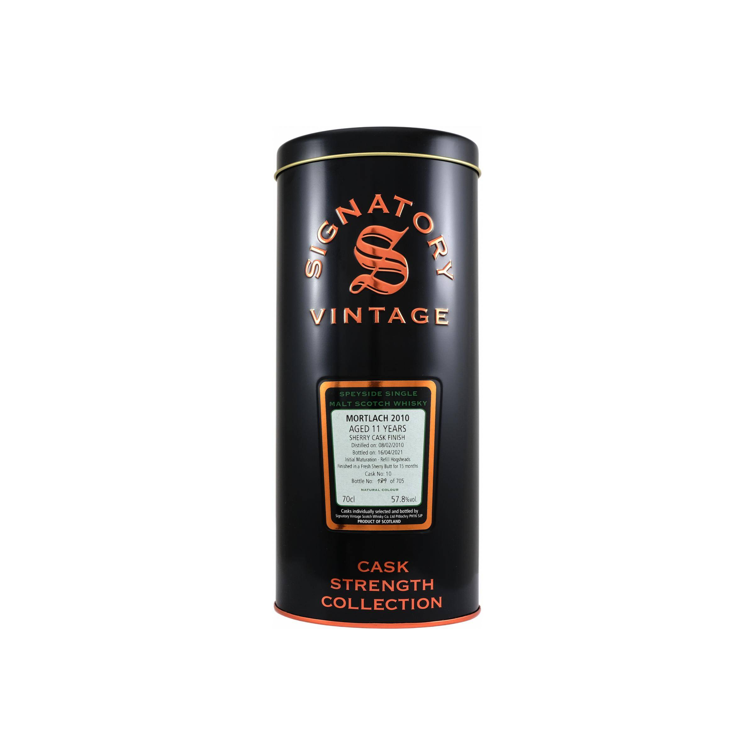 Mortlach Cask Strength Collection 2010 11 Years Single Malt Whisky 2