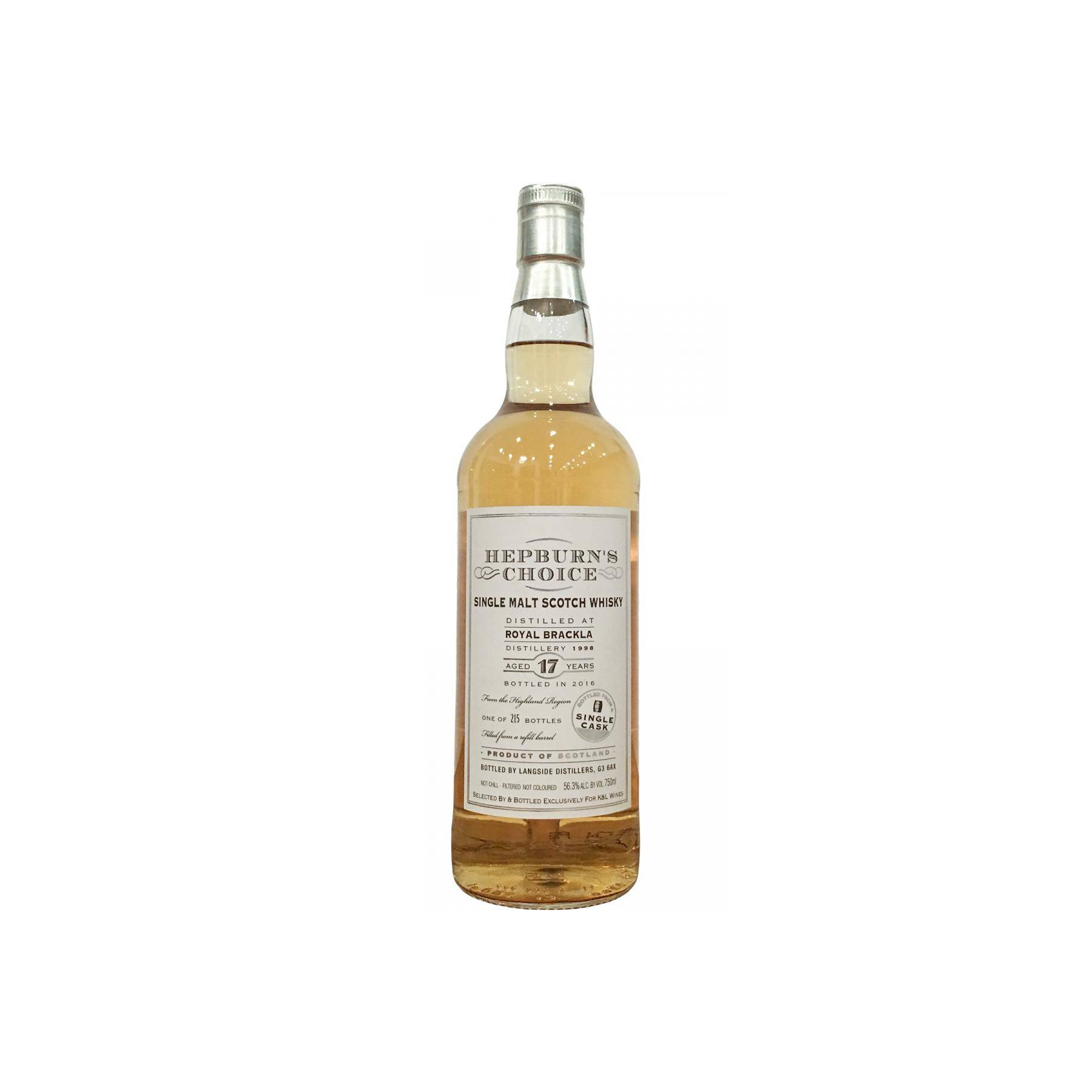 Royal Brackla 1998 17 Years Single Malt Whisky