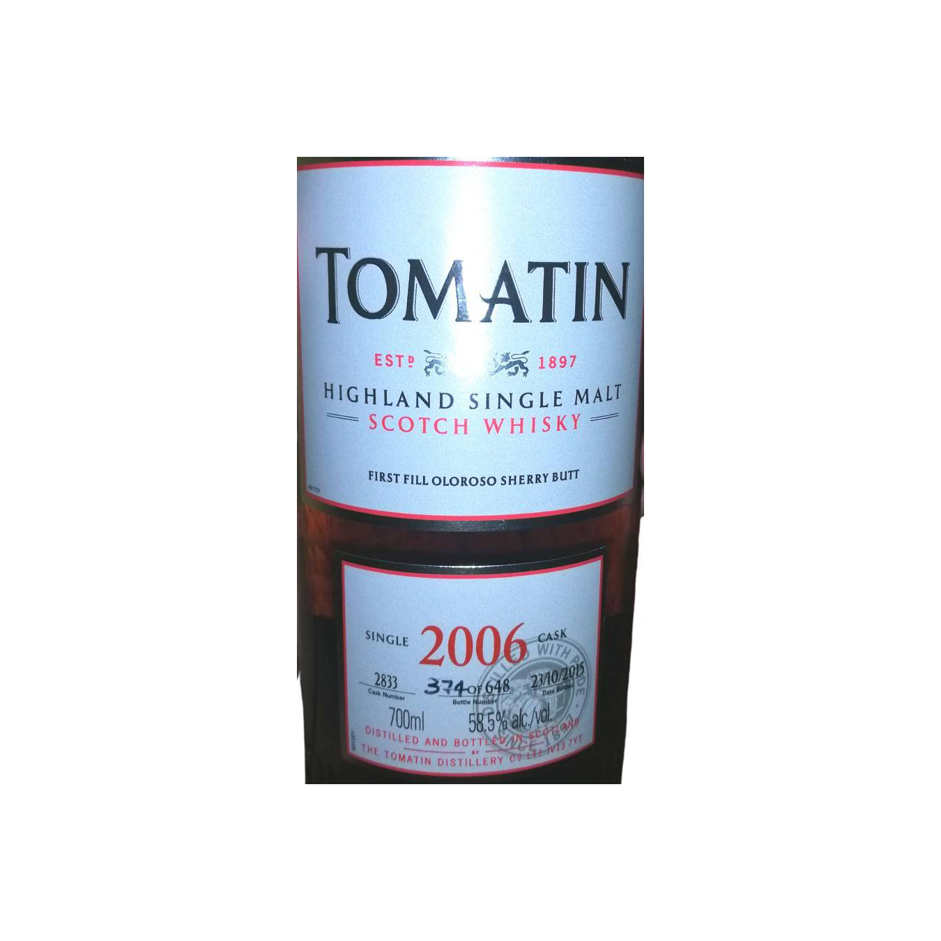 Tomatin 2006 9 Years Single Malt Whisky