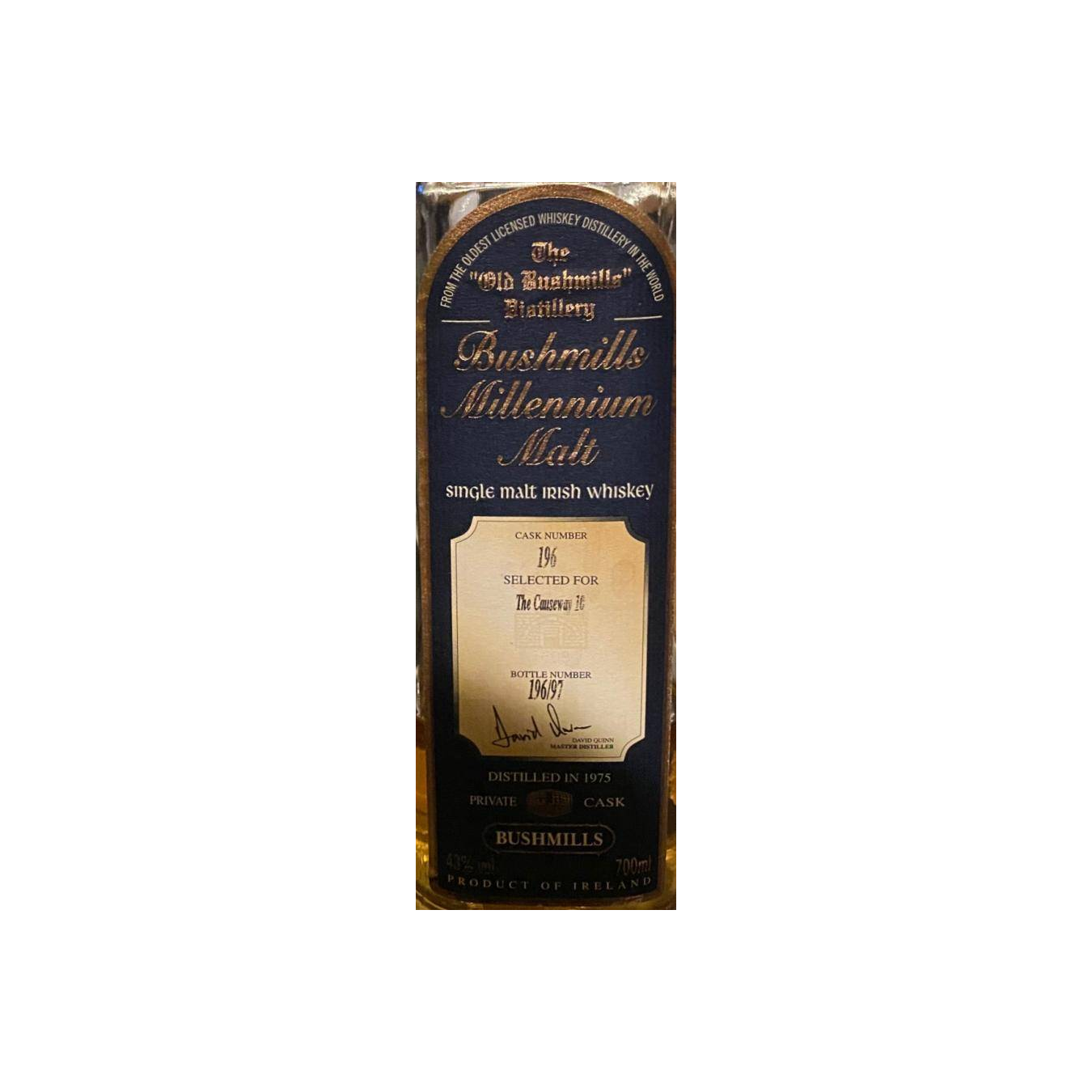 Bushmills 1975 25 Years Single Malt Whisky