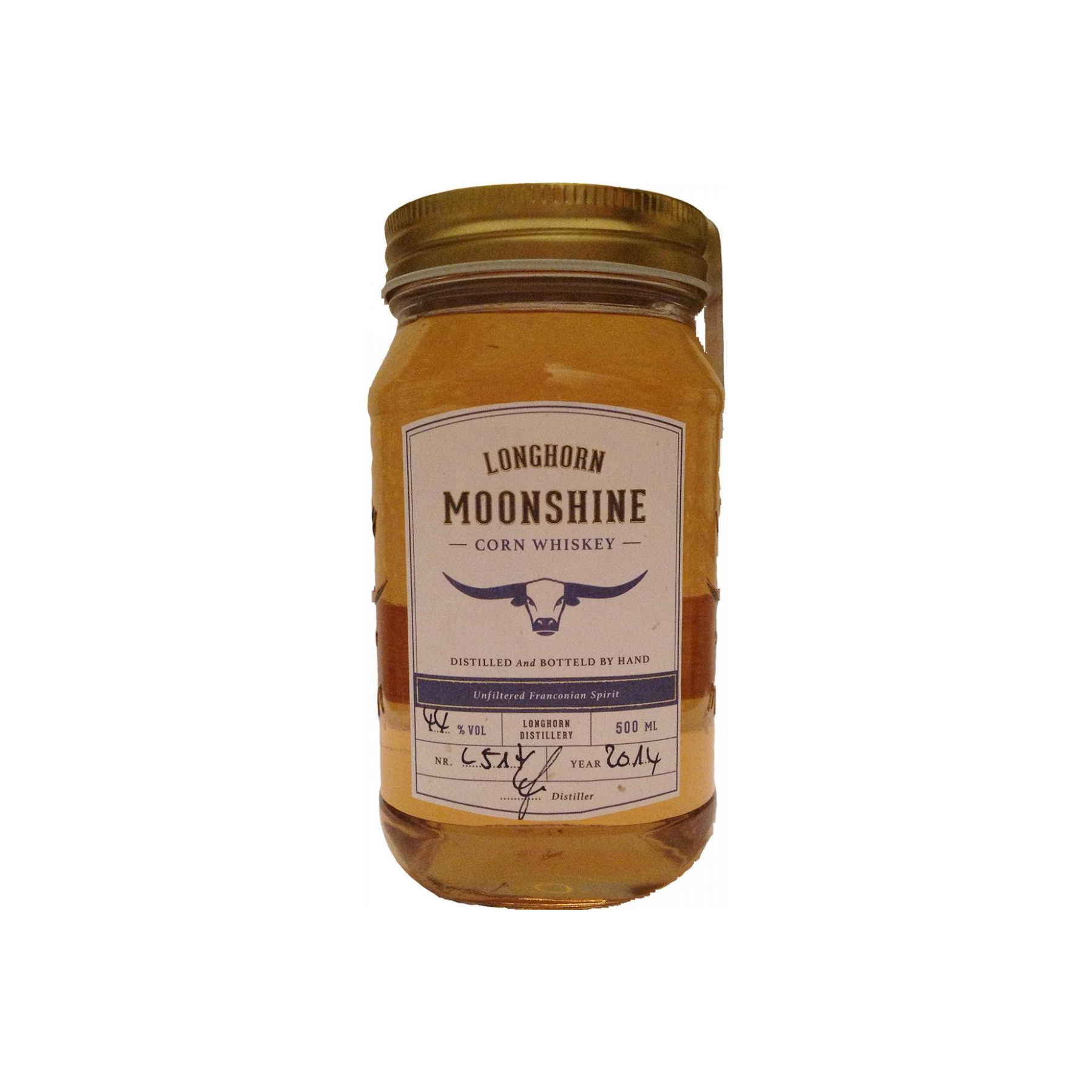 Longhorn Moonshine Corn Whiskey