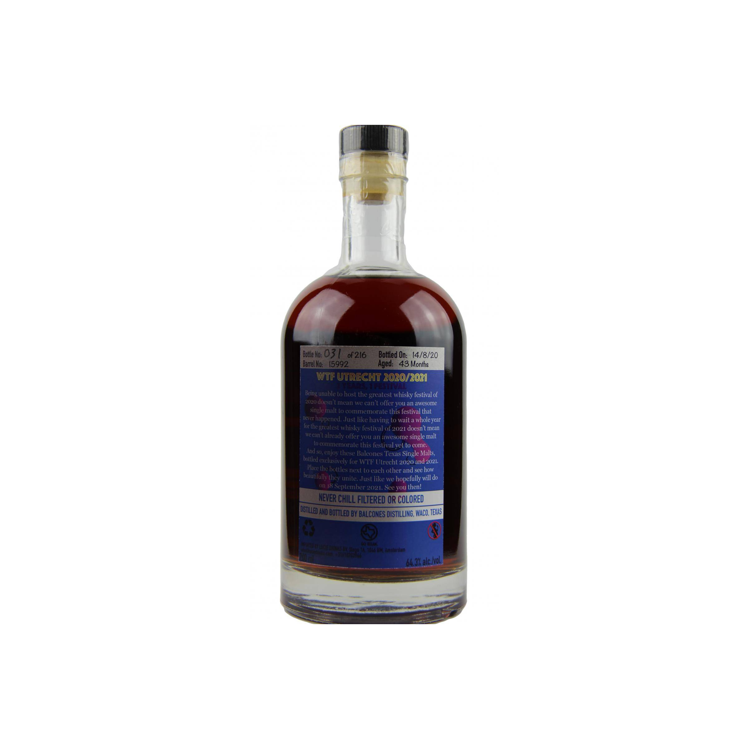 Balcones 3 Years Single Malt Whisky 2