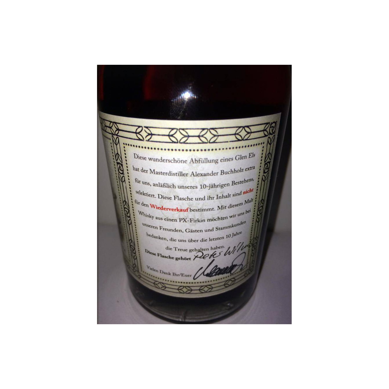 Glen Els PX Single Cask 3