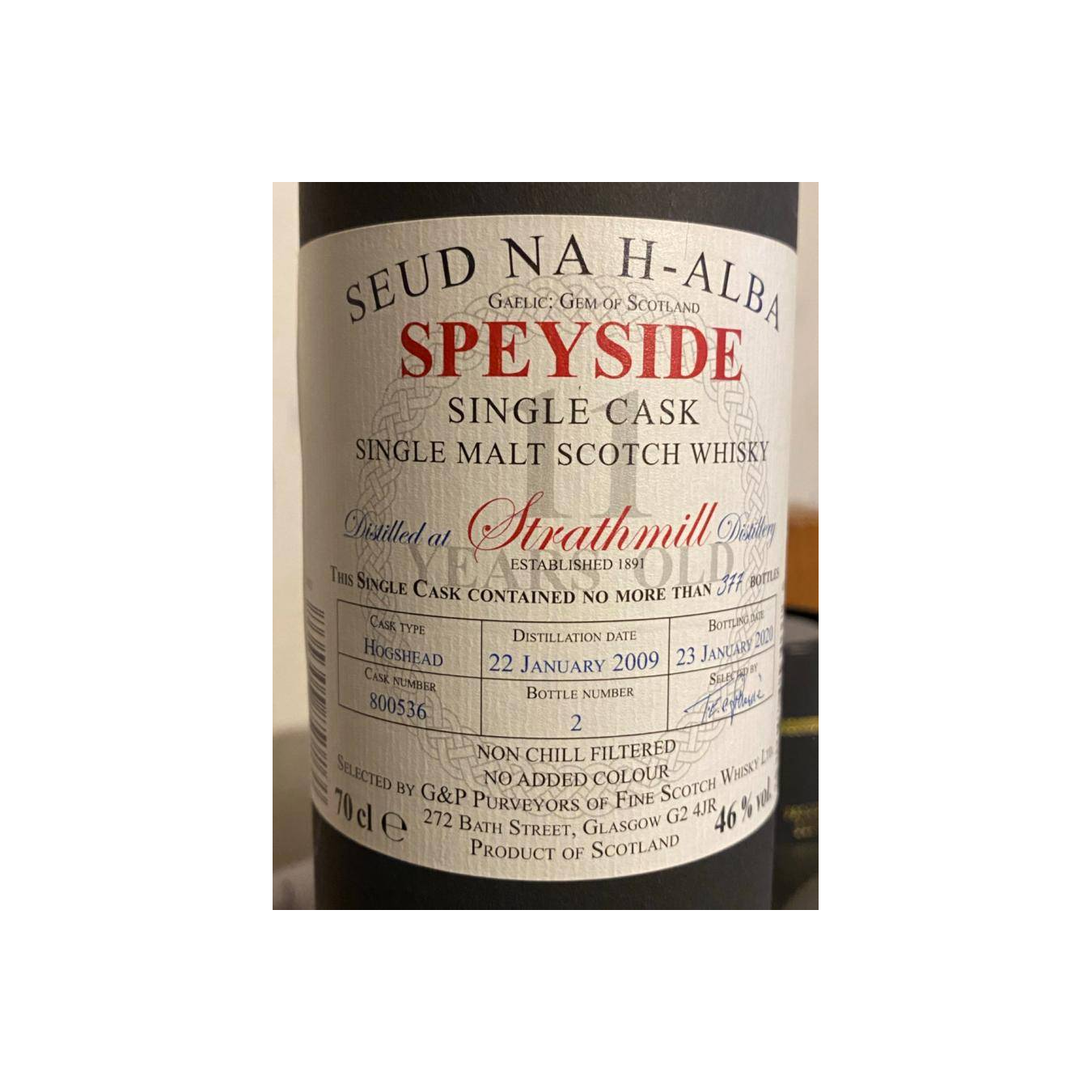 Strathmill 2009 10 Years Single Malt Whisky