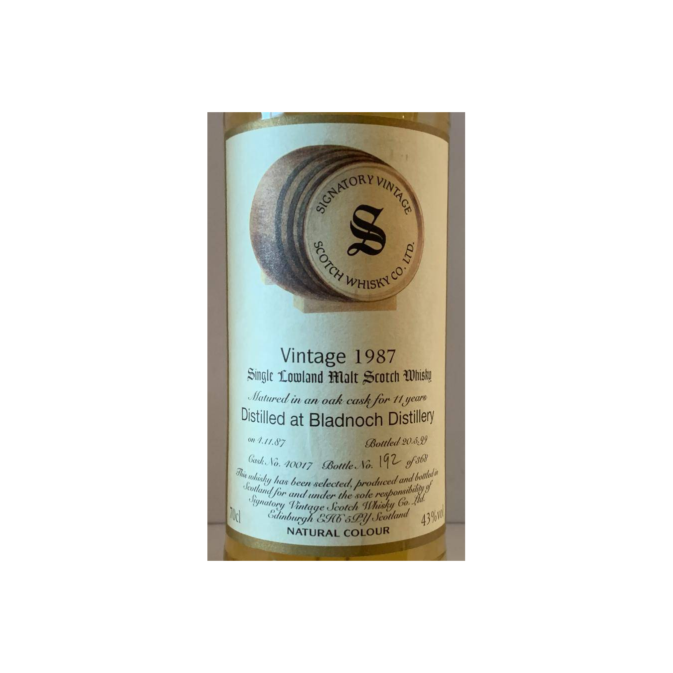 Bladnoch 1987 11 Years Single Malt Whisky 3
