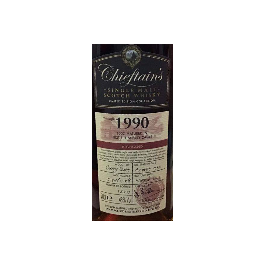 Ian Macleod 1990 21 Years Single Malt Whisky