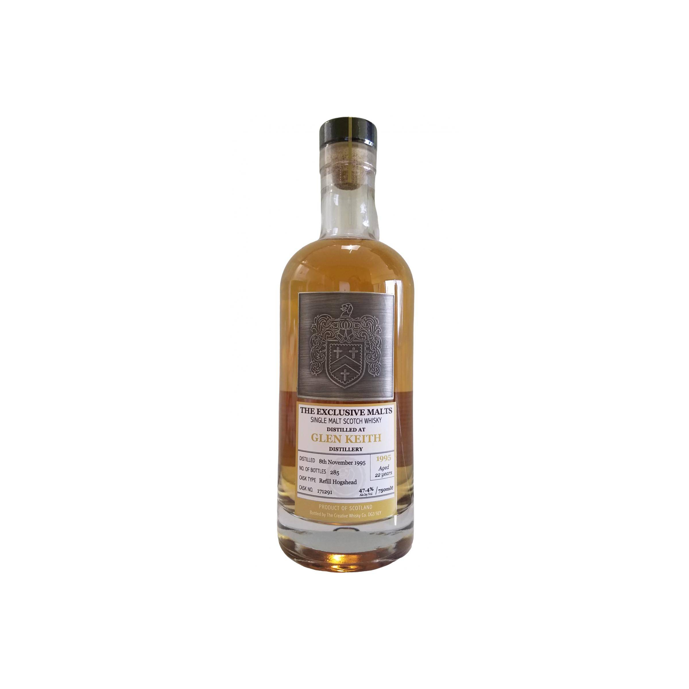 Glen Keith 1995 22 Years Single Malt Whisky