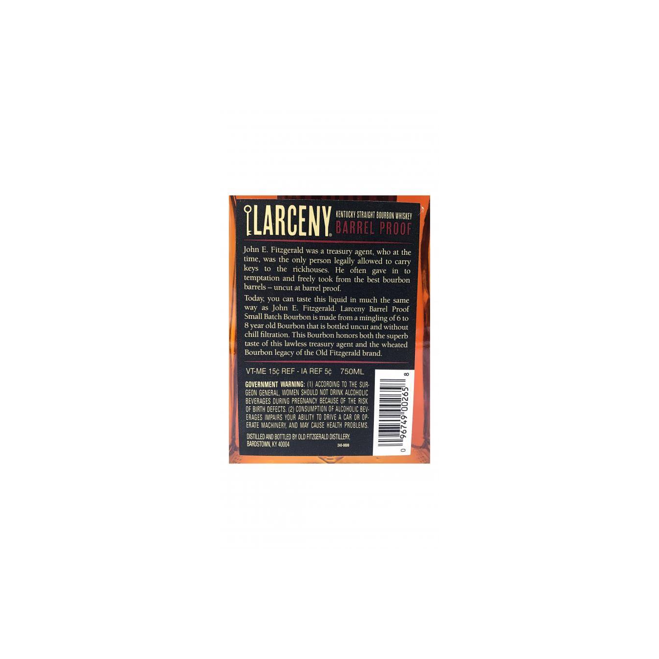 John E. Fitzgerald Larceny Barrel Proof 3