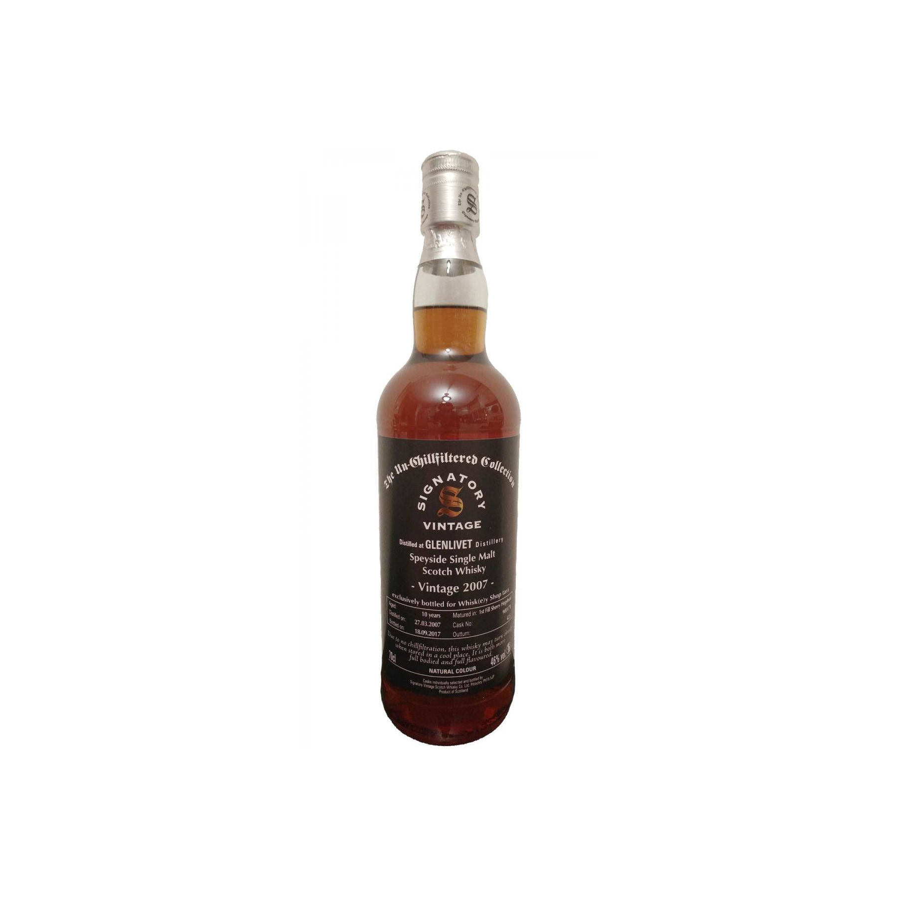 The Glenlivet The Un-Chillfiltered Collection 2007 10 Years Single Malt Whisky