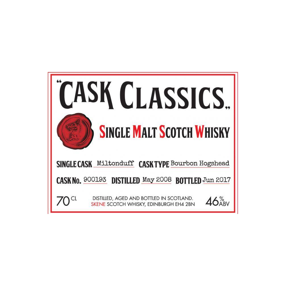Miltonduff 2008 9 Years Single Malt Whisky