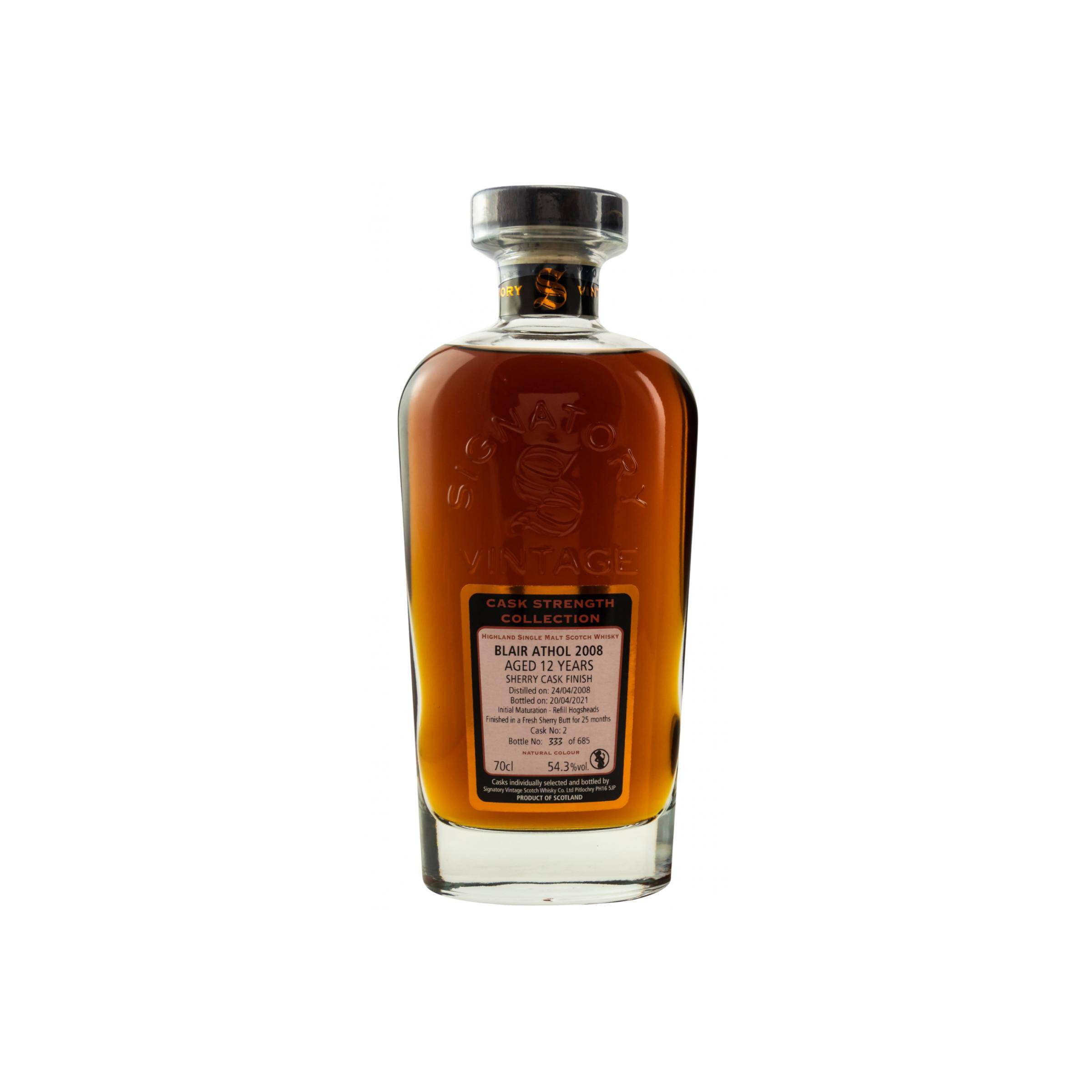 Blair Athol Cask Strength Collection 2008 12 Years Single Malt Whisky
