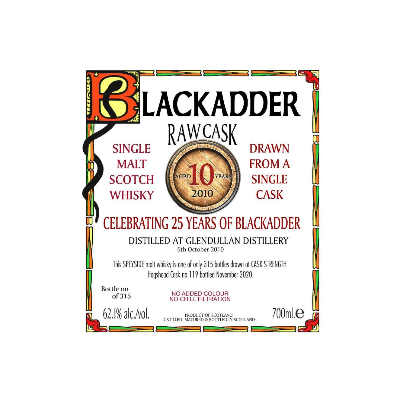 Glendullan Raw Cask 2010 10 Years Single Malt Whisky 2