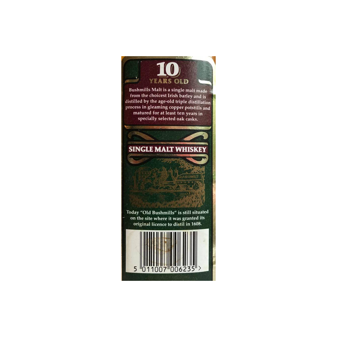 Bushmills 10 Years Single Malt Whisky 2