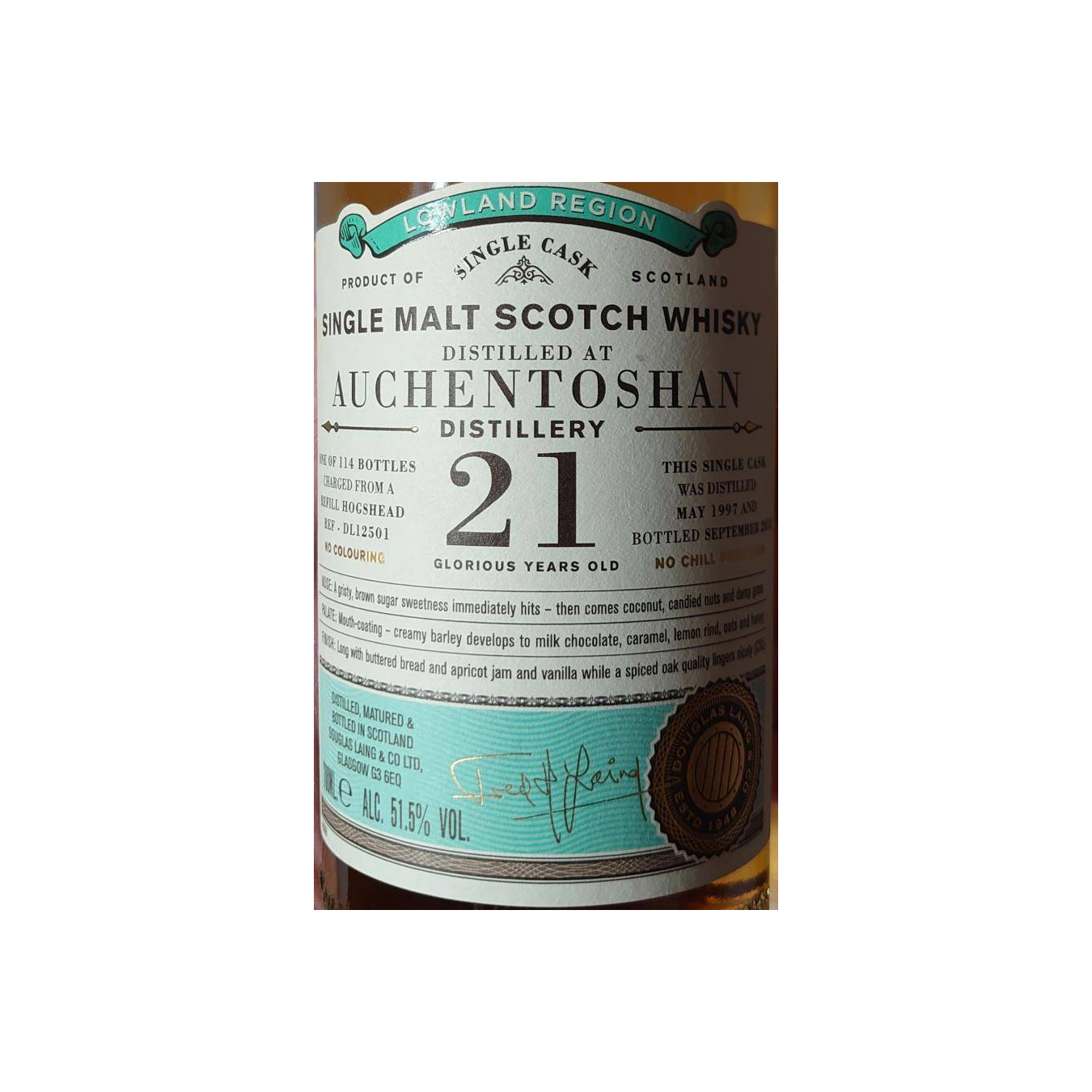 Auchentoshan Old Particular 1997 21 Years Single Malt Whisky