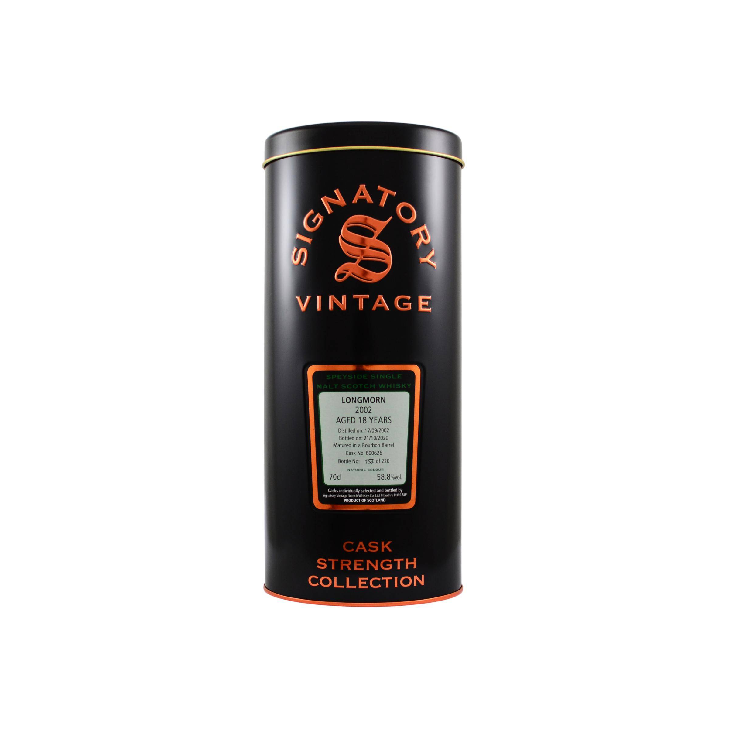 Longmorn Cask Strength Collection 2002 18 Years Single Malt Whisky 2