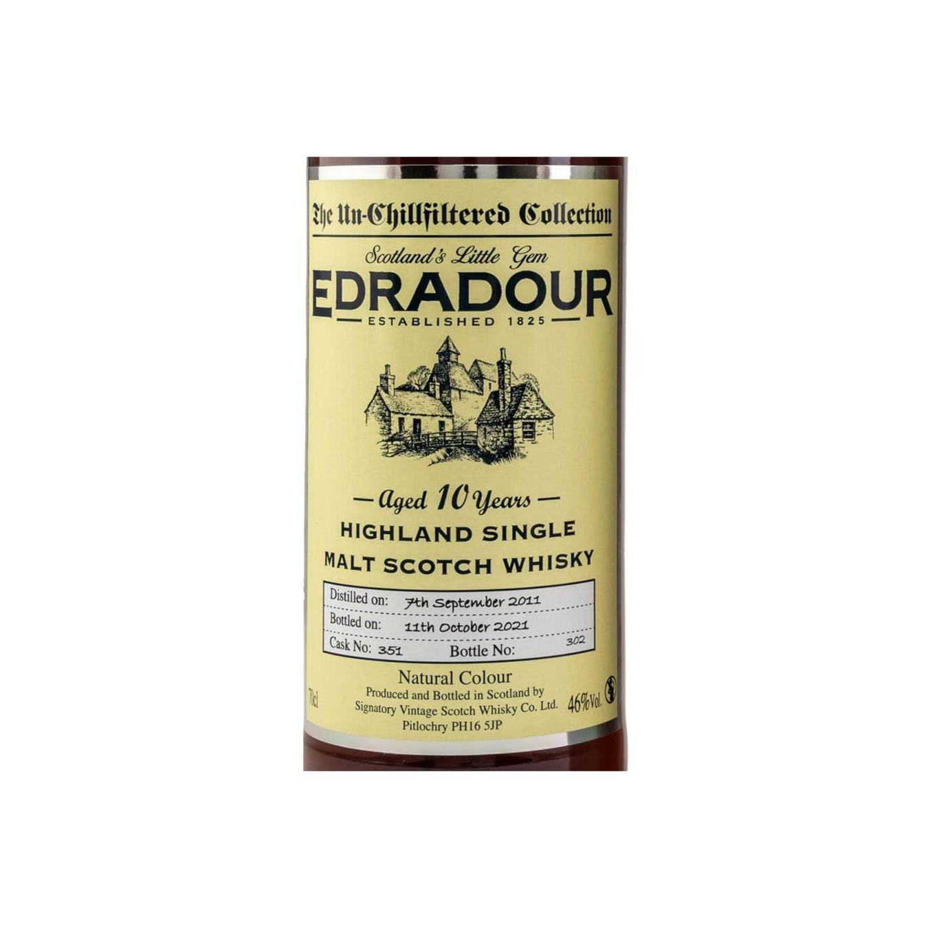 Edradour The Un-Chillfiltered Collection 2011 10 Years Single Malt Whisky 2