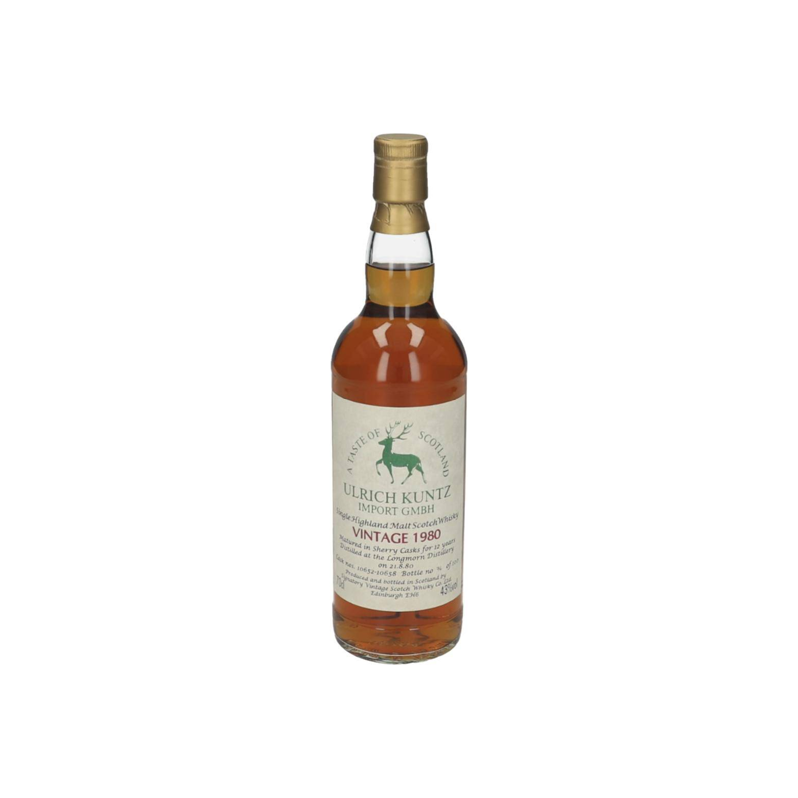 Longmorn 1980 12 Years Single Malt Whisky