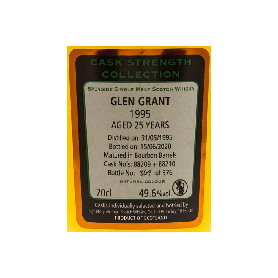 Glen Grant Cask Strength Collection 1995 25 Years Single Malt Whisky 2