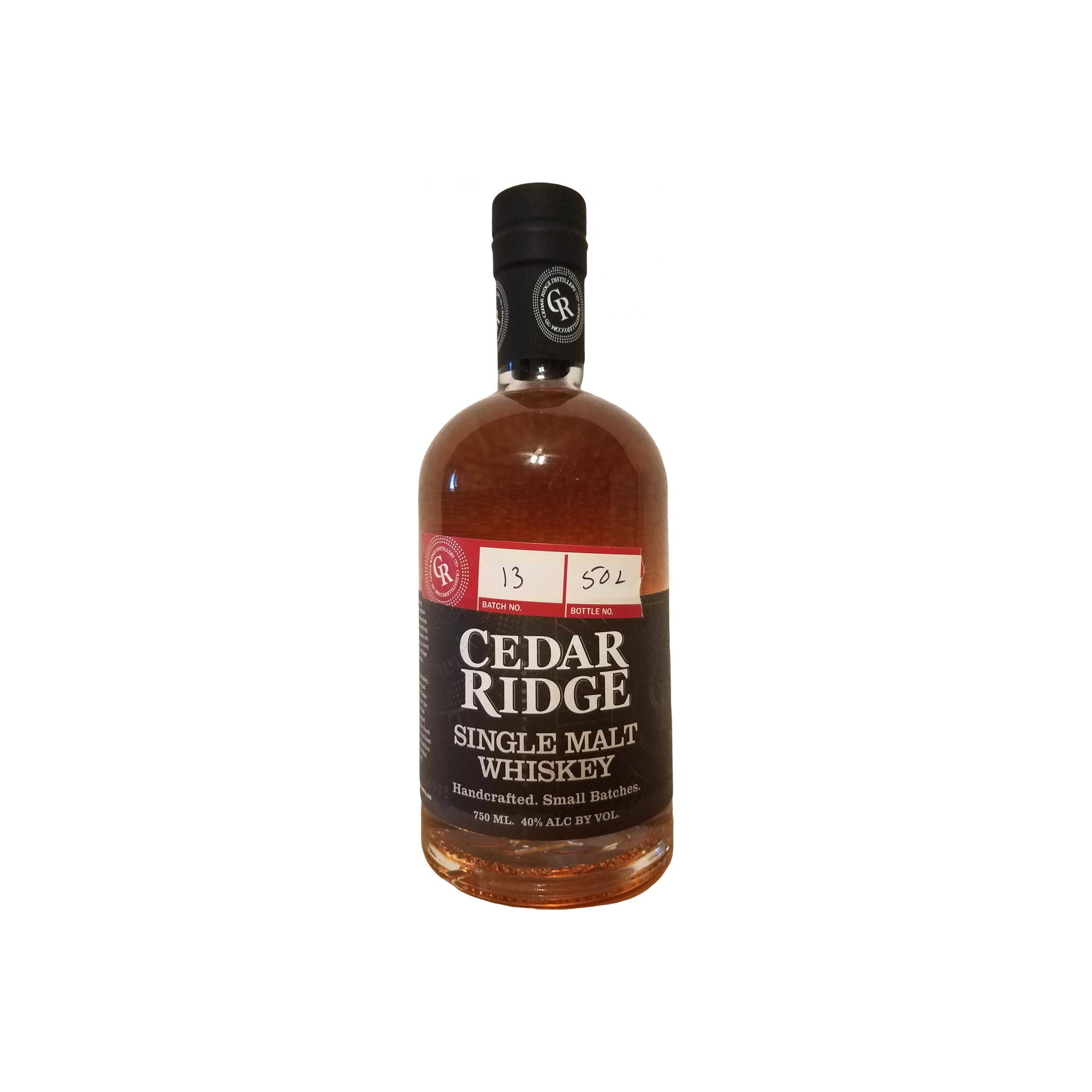 Cedar Ridge Single Malt Whiskey