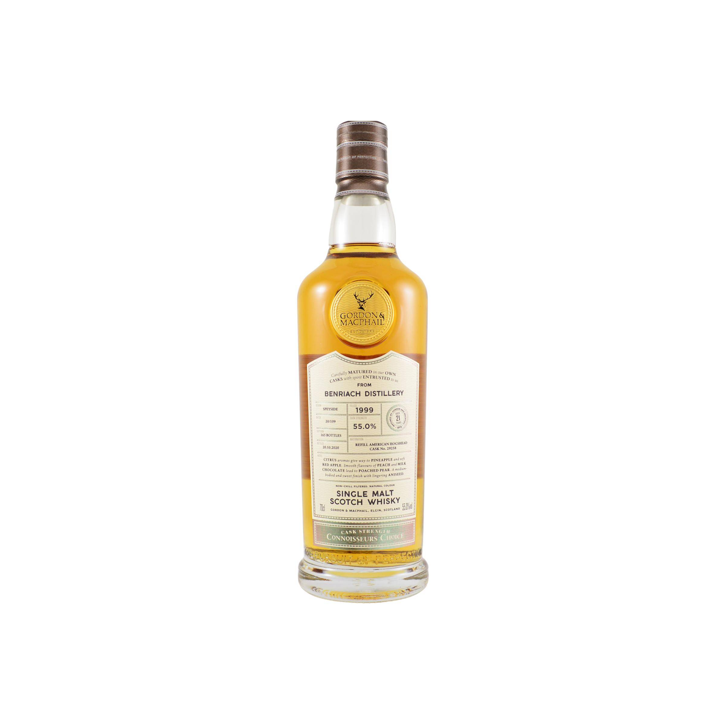 BenRiach Connoisseurs Choice - Cask Strength 1999 21 Years Single Malt Whisky