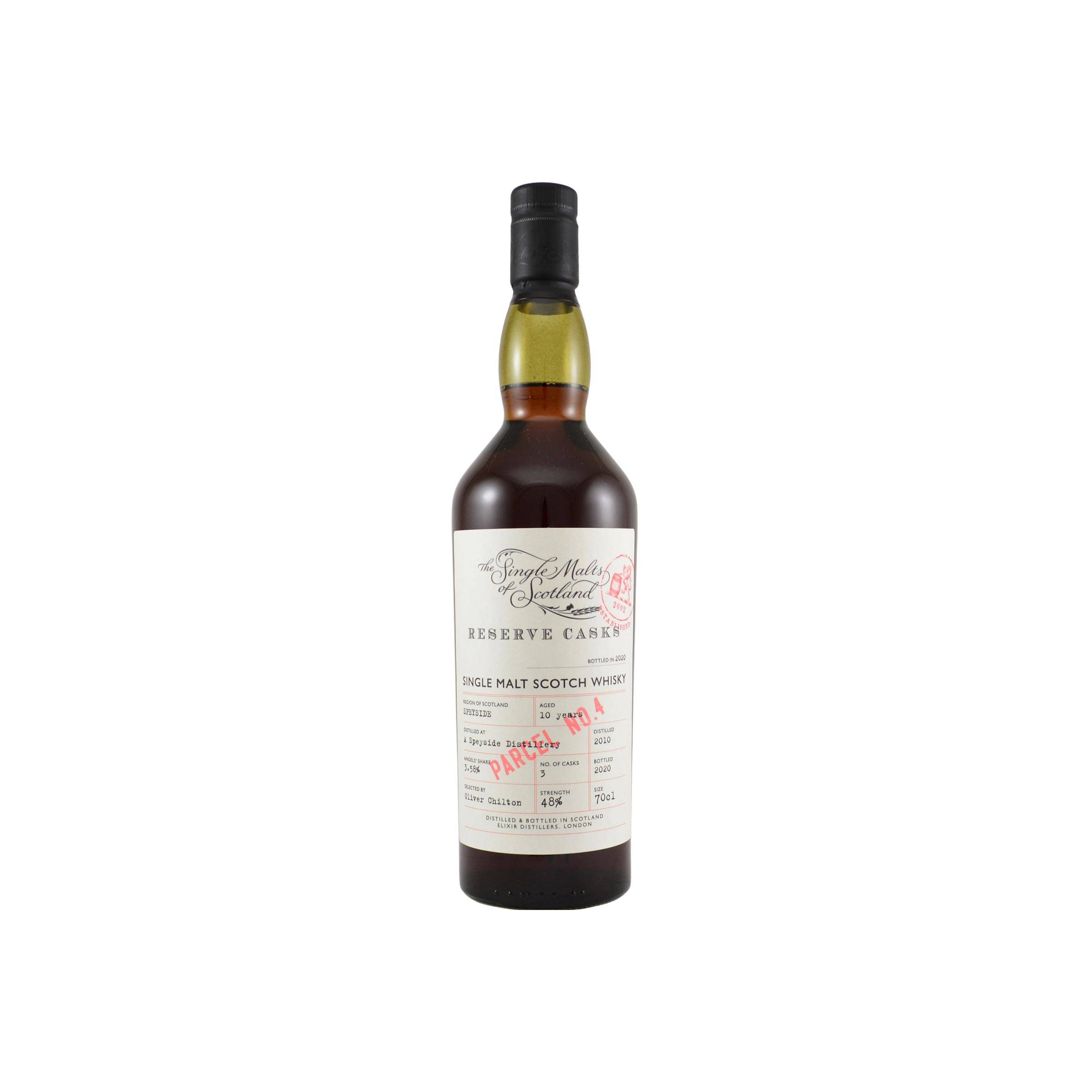 Elixir Distillers 2010 10 Years Single Malt Whisky