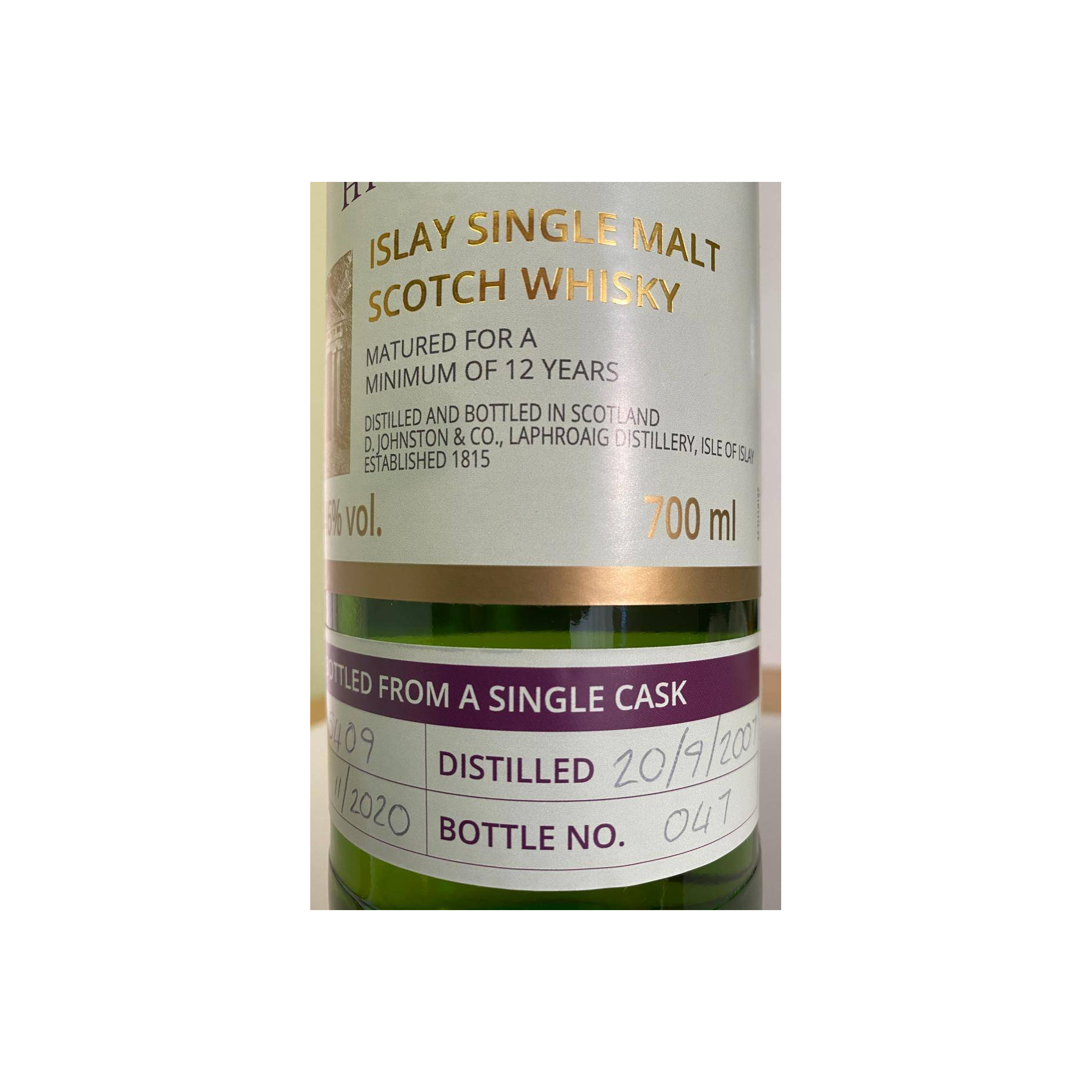 Laphroaig 2007 12 Years Single Malt Whisky 2