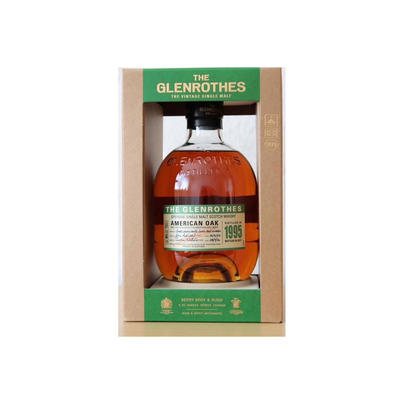 The Glenrothes 1995 21 Years Single Malt Whisky 2