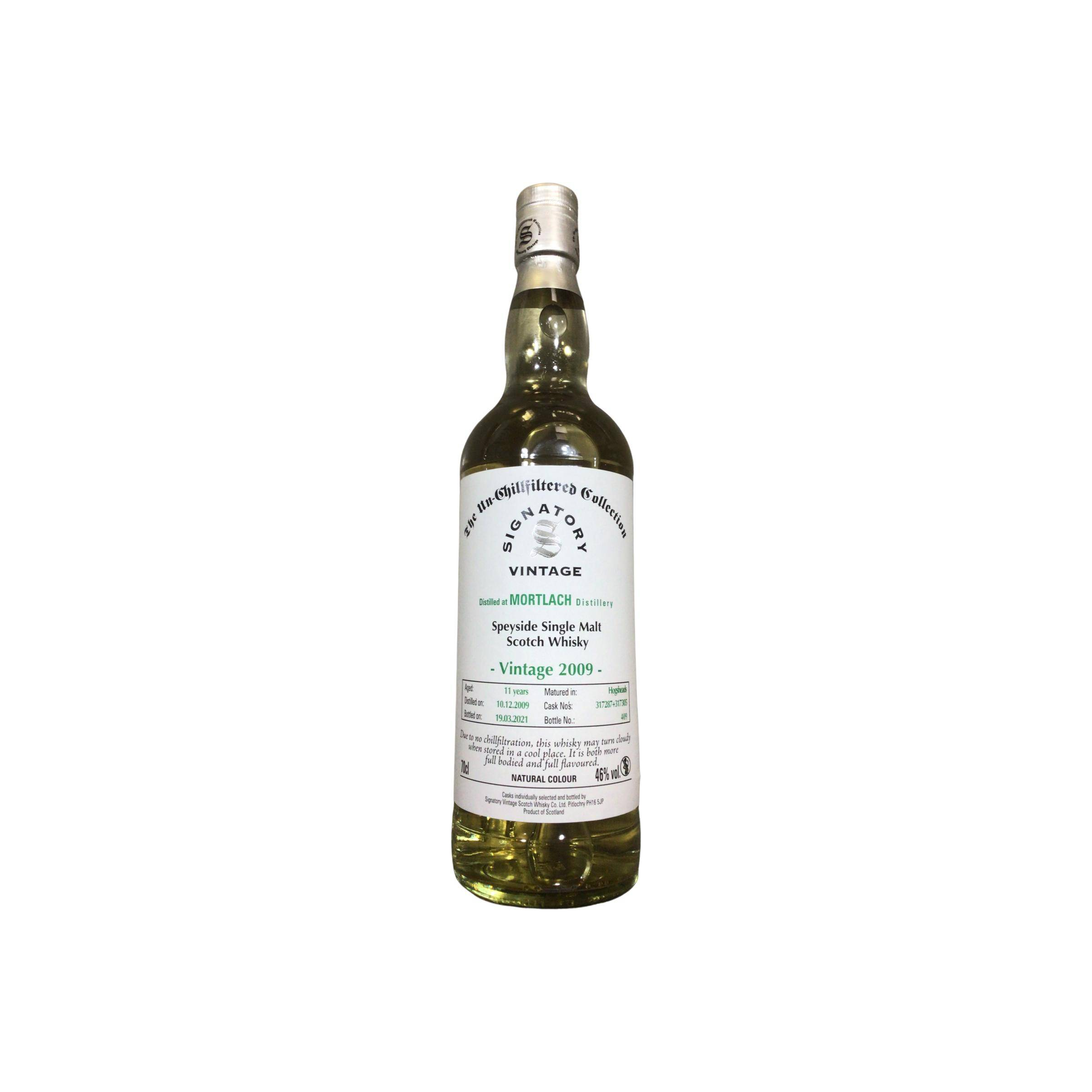 Mortlach The Un-Chillfiltered Collection 2009 11 Years Single Malt Whisky
