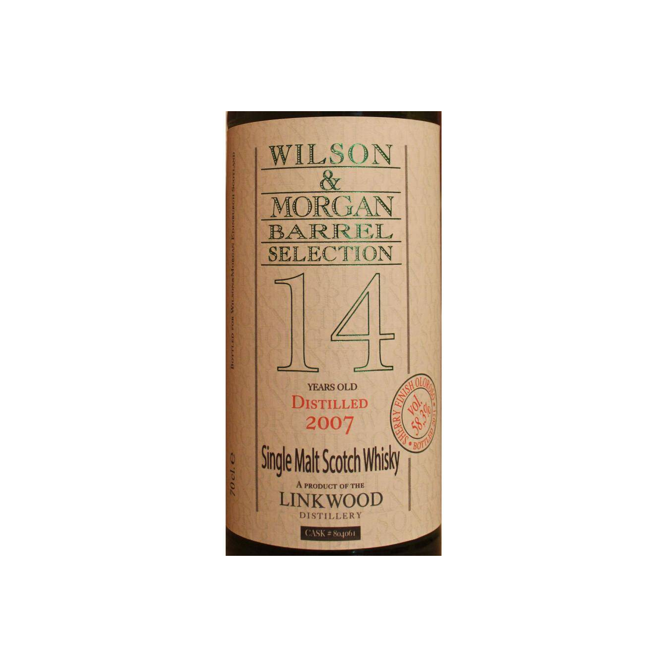 Linkwood Barrel Selection 2007 14 Years Single Malt Whisky 2