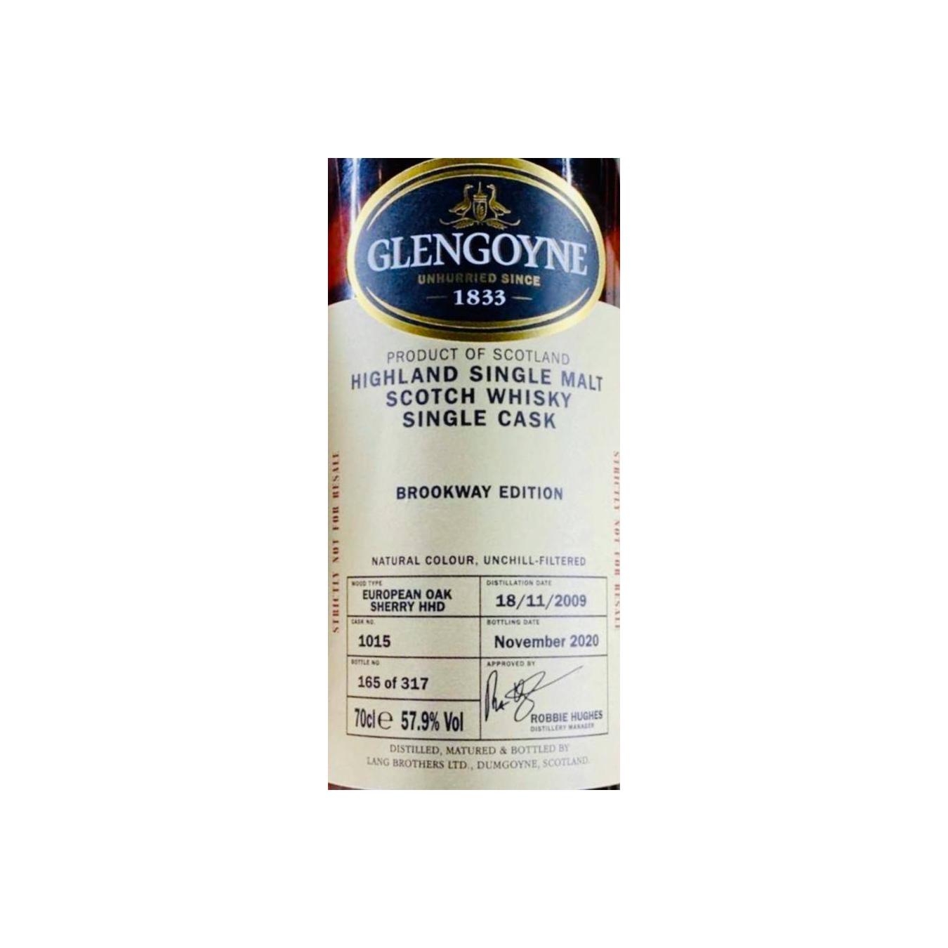 Glengoyne Single Cask 2009 10 Years Single Malt Whisky 2