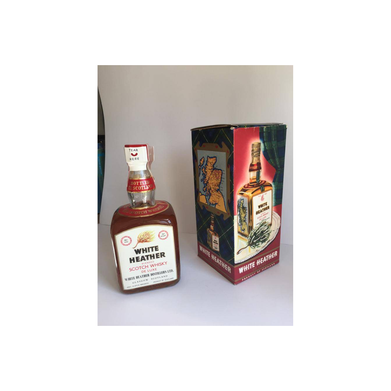 White Heather Blended Scotch Whisky De Luxe 2