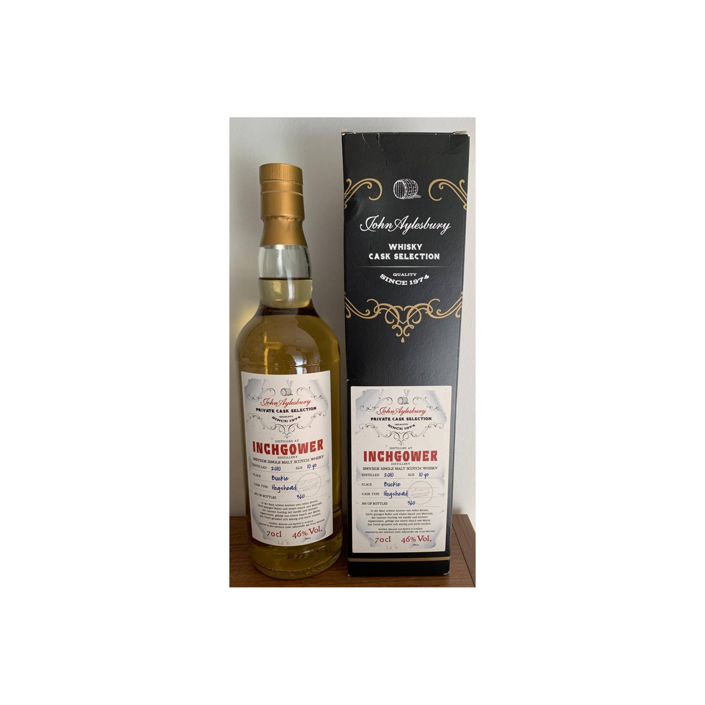 Inchgower 2010 10 Years Single Malt Whisky 2